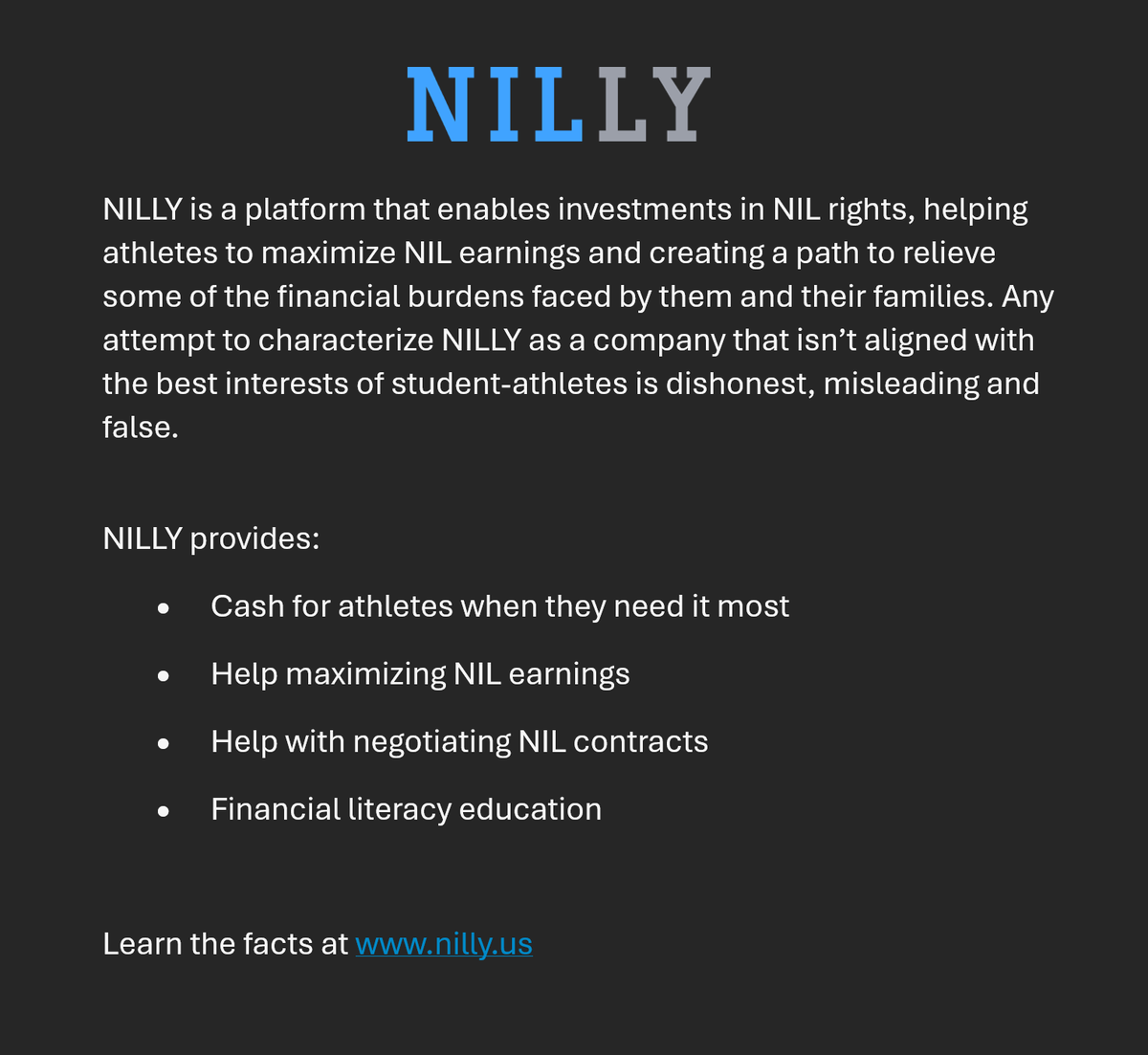 NILLY tweet media
