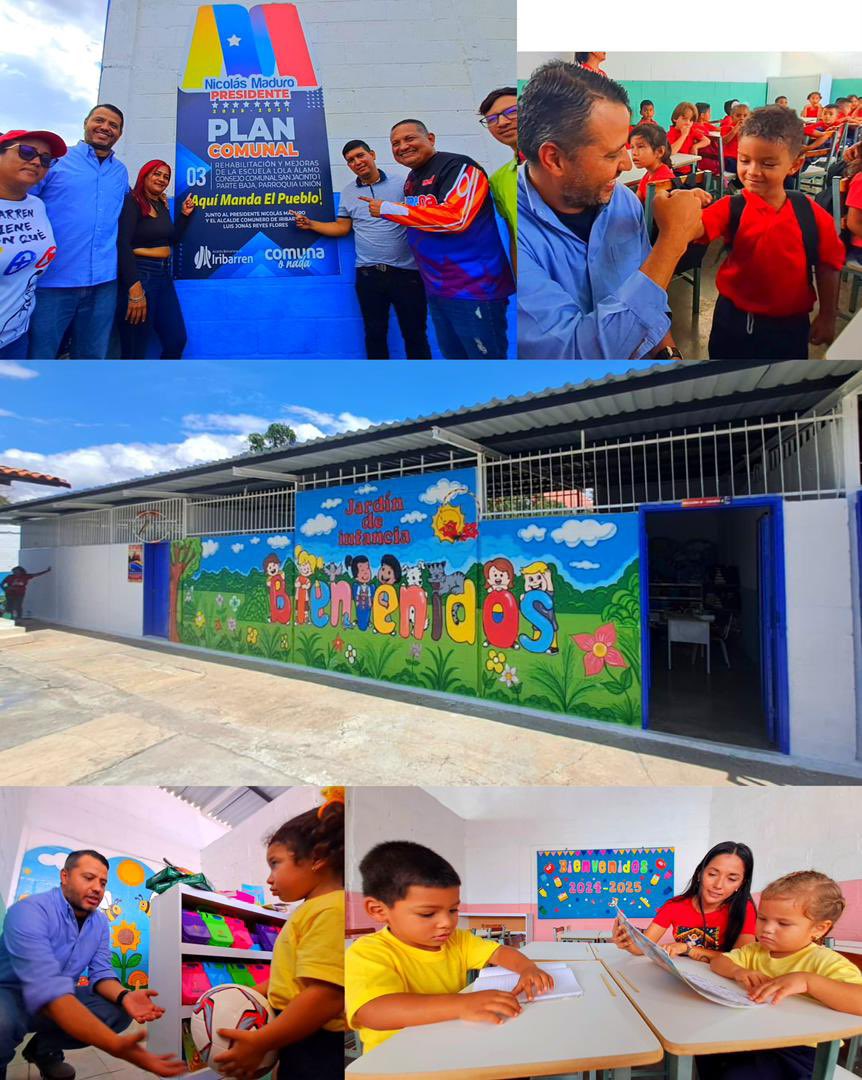 Cumpliendo instrucciones del Presidente <a href="/NicolasMaduro/">Nicolás Maduro</a> y en el marco del inicio del año escolar, entregamos la I etapa de la rehabilitación de la escuela Lola Álamo en la Pquia Unión con el trabajo realizado a través del consejo comunal del territorio con recursos transferidos