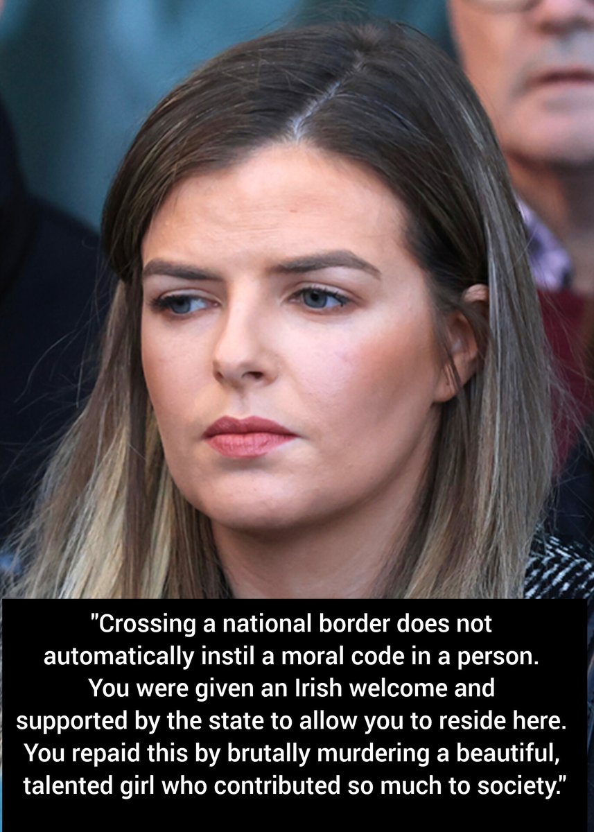 Amy Murphy, sister of murdered Irish woman Ashling Murphy, said it best. 

"Crossing a national border does not automatically instil a moral code in a person."