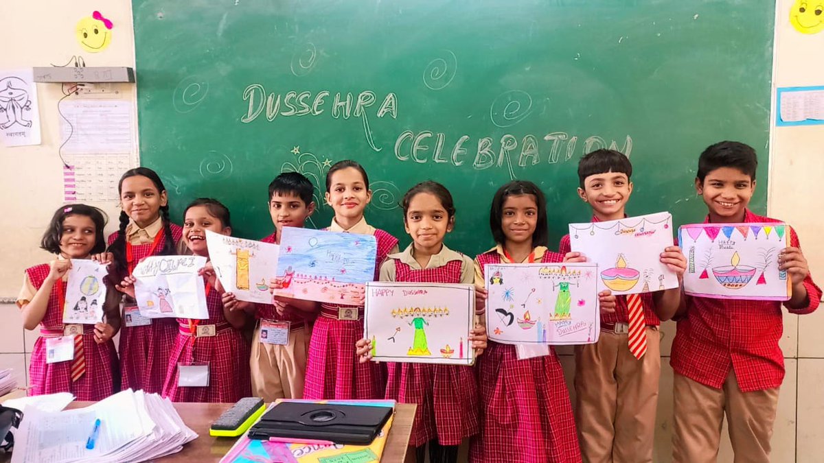 🎉🎉🎉🎉🎉🎉🎉🎉🎉🎉🎉🎉🎉Dussehra is a celebration of the triumph of good over evil, knowledge over ignorance.
Wishing all a Dussehra filled with joy, love and good fortune.
Celebrate the triumph of good!
Glimpses of Dussehra celebration <a href="/KMandawali/">S.K.V. NO.3 Mandawali</a>
<a href="/Dir_Education/">DIRECTORATE OF EDUCATION Delhi</a> <a href="/LetsTalkEdun/">#LetsTalkEducation </a>