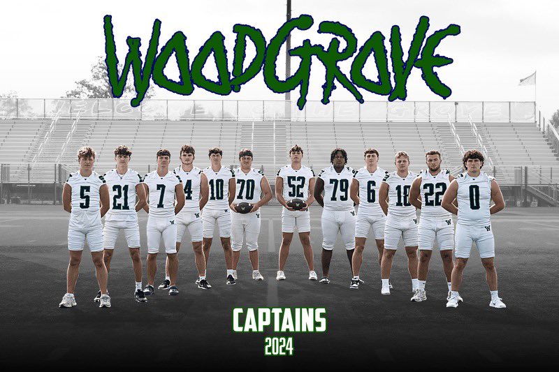 Woodgrove Football (@wgrovefootball1) on Twitter photo It’s the bye week, so a perfect night to recognize our 2024 captains! The year round dedication from this group over the last 3-4 years is greatly appreciated and will leave a lasting impression on our football program!
<a href="/ChasePavolic/">Chase Pavolic</a>, <a href="/JacksonJay_07/">Jackson Jay</a> , <a href="/31Ntg/">Nate Christie</a> , <a href="/DenverE1098/">Denver Elliott</a> , It’s the bye week, so a perfect night to recognize our 2024 captains! The year round dedication from this group over the last 3-4 years is greatly appreciated and will leave a lasting impression on our football program!
<a href="/ChasePavolic/">Chase Pavolic</a>, <a href="/JacksonJay_07/">Jackson Jay</a> , <a href="/31Ntg/">Nate Christie</a> , <a href="/DenverE1098/">Denver Elliott</a> ,