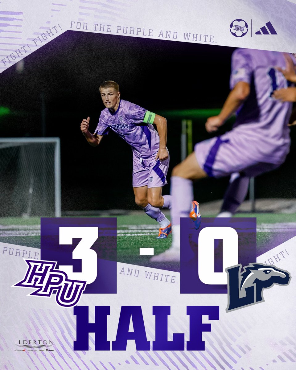 3️⃣ goal lead at the half!

#GoHPU