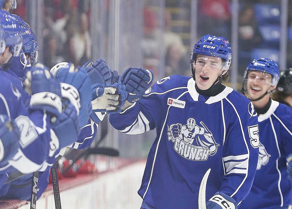 SyracuseCrunch's tweet photo. First pro game, first pro goal! 👏 https://t.co/OQ0RxDQlJc