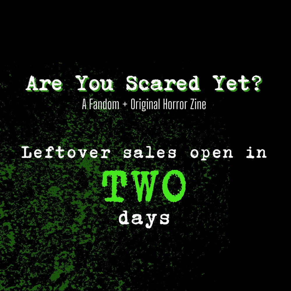T-minus two days until leftovers open...