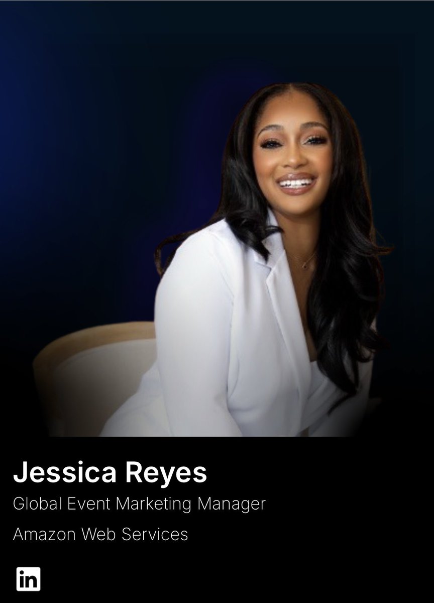 PubHealthInTech's tweet photo. Jessica Reyes, Global Events Marketing Manager @ AWS

Master of Business Administration in Marketing

Bachelor of Science in Kinesiology and Exercise Science https://t.co/PgffAXgrvh