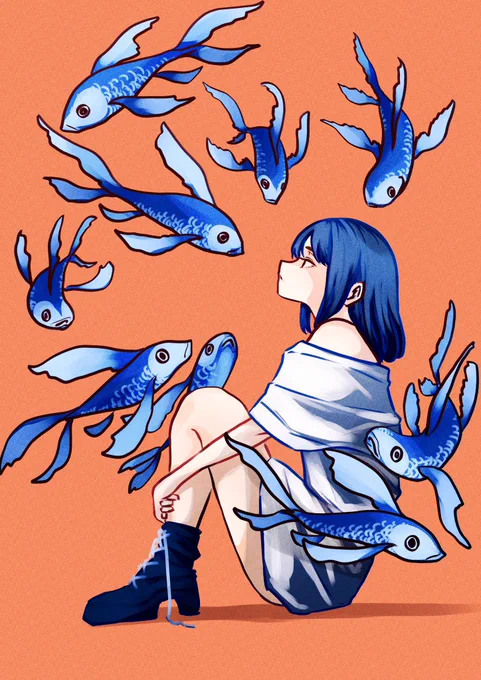酔夢-スイム-#イラスト 