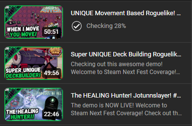 OHRyePlays's tweet photo. I gotta be honest #IndieDevs my #steamnextfext schedule is already filling up. Make sure to link your demo below if you want me to give it a shot! No one does Steam Next Fest like I do!
#indiegame #indiedev #Indies https://t.co/sVmmsXI3ng