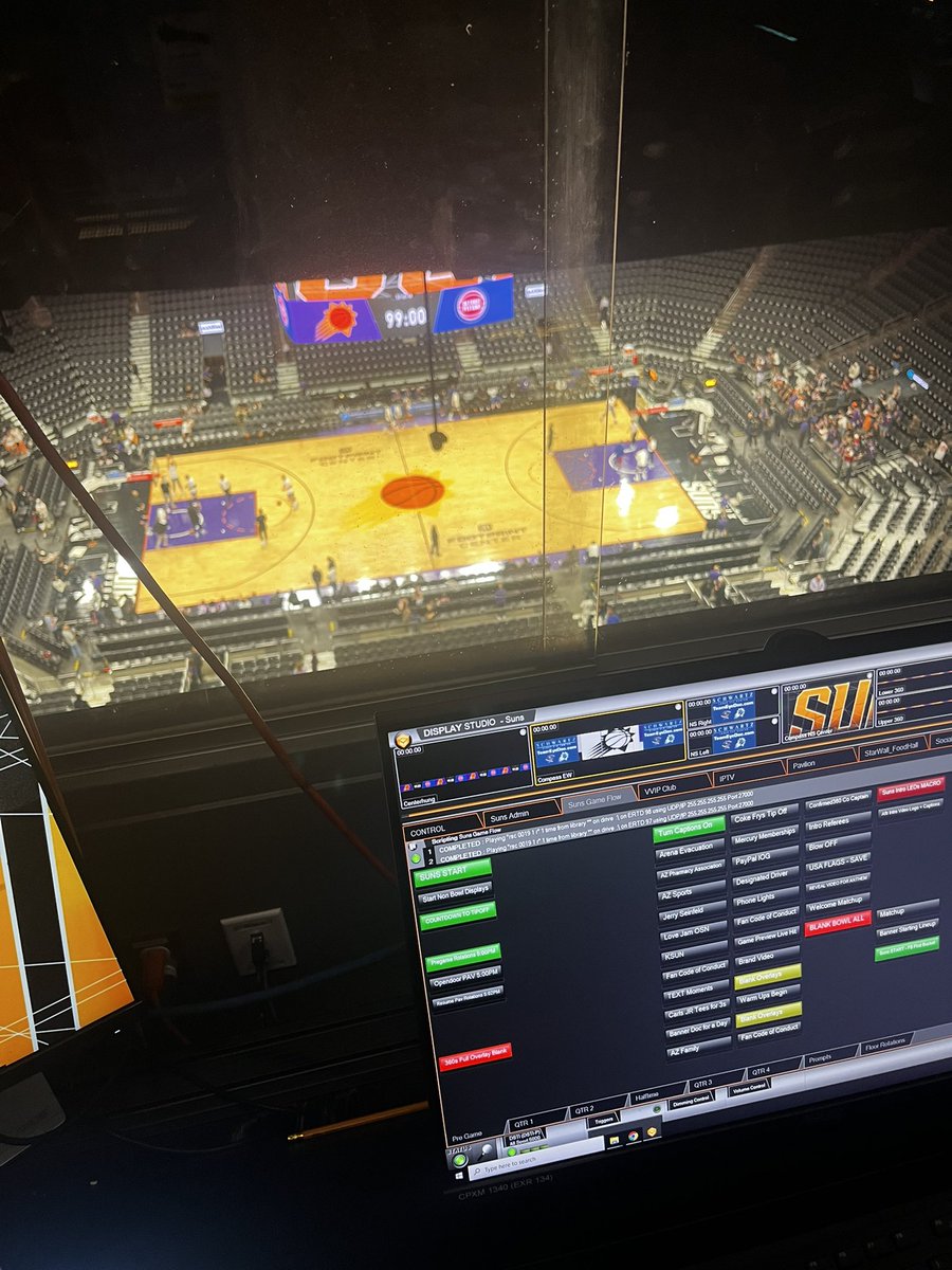 Excited to be working the Suns vs Pistons game tonight 🏀