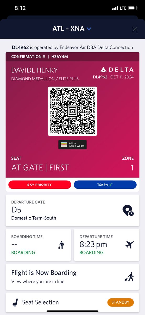 superdave10's tweet image. ⁦@Delta⁩ Can you please explain why the app shows I’ll have a seat assigned at the gate, but the gate agents wouldn’t assign me a seat?
