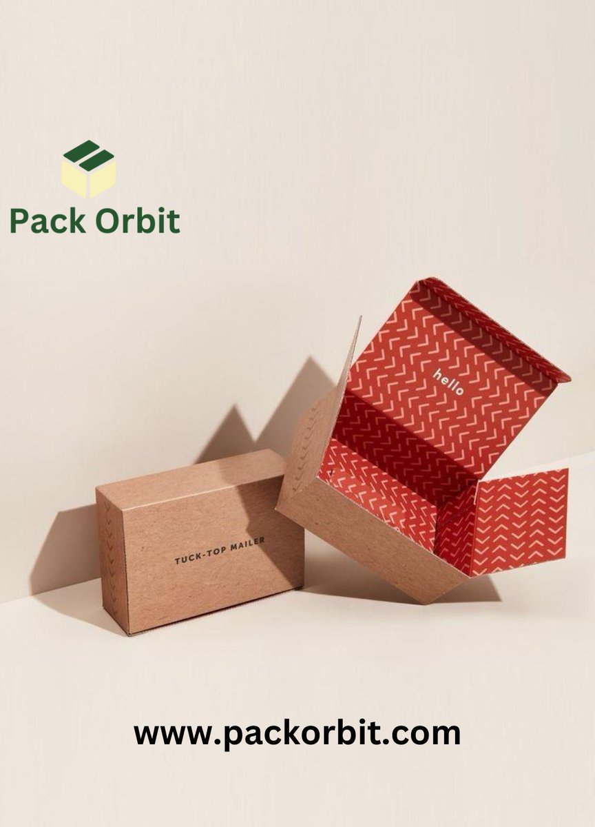 PackOrbit1's tweet image. Upgrade your packaging game with Pack Orbit's Tuck-Top Mailers! Perfect for a memorable unboxing experience. Strong, stylish, and customizable—your brand deserves it! 📦✨ #PackOrbit #CustomPackaging #TuckTopMailers #EcommercePackaging #UnboxingExperience #EcoFriendly