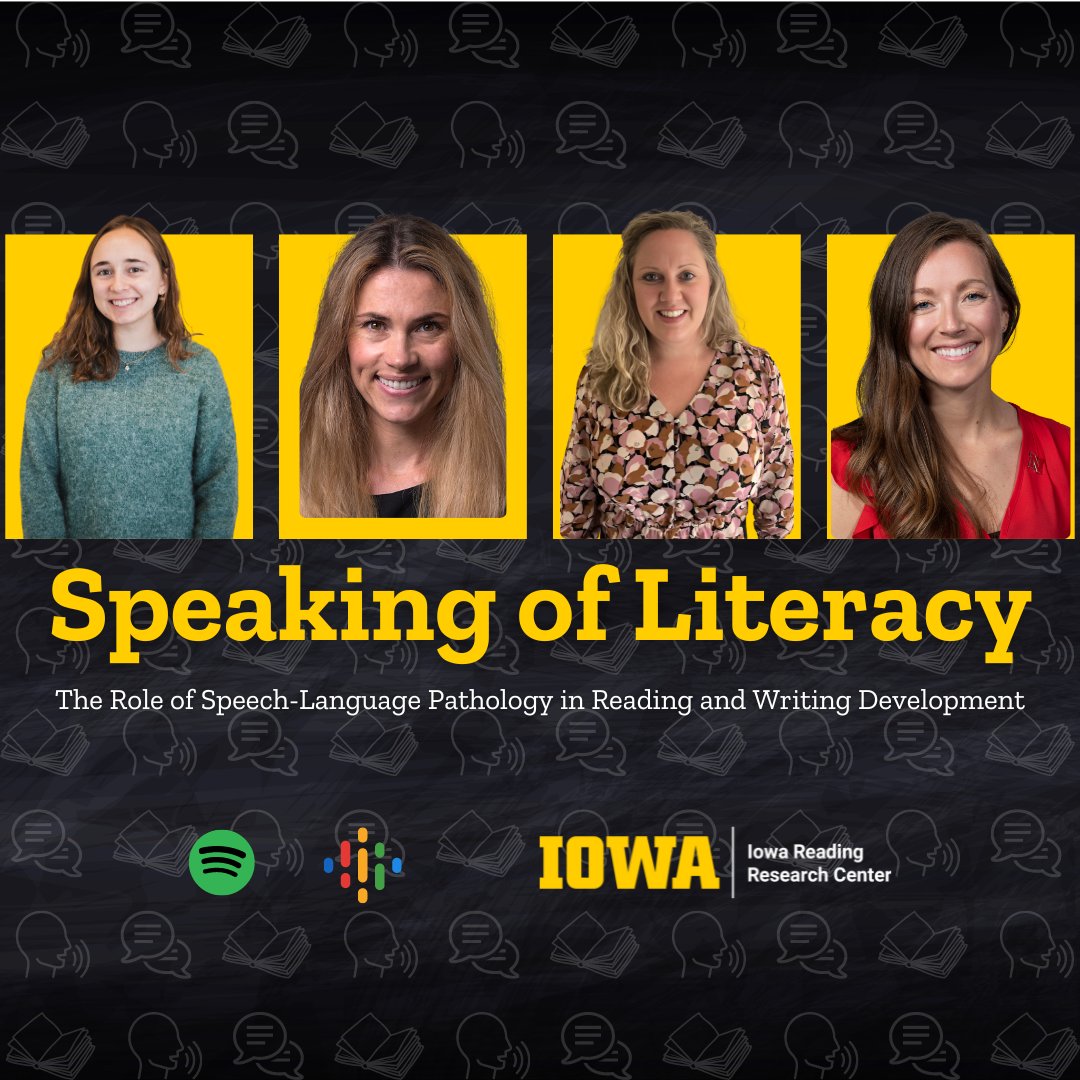 Iowa Reading Research Center (@iareading) on Twitter photo The work of speech-language pathologists can greatly support the teaching of reading and writing skills. Listen to our podcast, “Speaking of Literacy,” to hear Dr. Loveall discuss the Simple View of Reading; Dr. Gunaseelan explain why not all words are spelled the same way The work of speech-language pathologists can greatly support the teaching of reading and writing skills. Listen to our podcast, “Speaking of Literacy,” to hear Dr. Loveall discuss the Simple View of Reading; Dr. Gunaseelan explain why not all words are spelled the same way