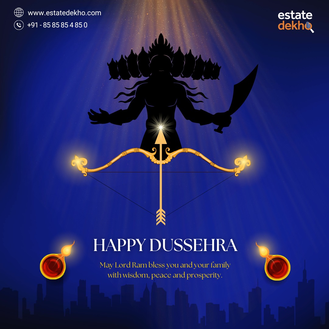 estatedekho's tweet photo. This Dussehra, may you find the perfect property that brings happiness and growth to your life and family.
Happy Dussehra!!

#DussehraRealEstateDeals #FestiveHomeBuying #DussehraPropertyFest #VictoryOfHomeOwnership #FestiveRealEstateOffers #CelebrateWithAHome https://t.co/is6VYFpQlT