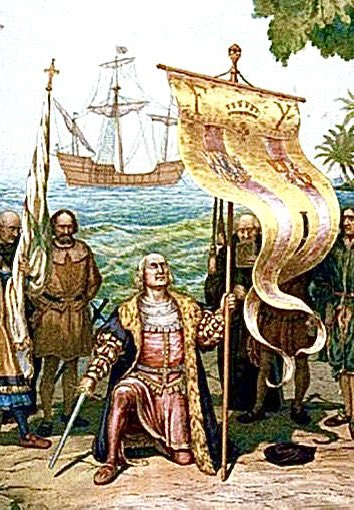 IRamonet's tweet photo. Se cumplen 532 años de la llegada al Nuevo Mundo de Cristobal Colón y sus carabelas. Esa proeza fue seguida por saqueos, destrucciones y genocidios. Civilizaciones brillantes fueron aniquiladas. Los pueblos originarios aún padecen las consecuencias. 
España debe pedir perdón! https://t.co/l8OxZwigz2