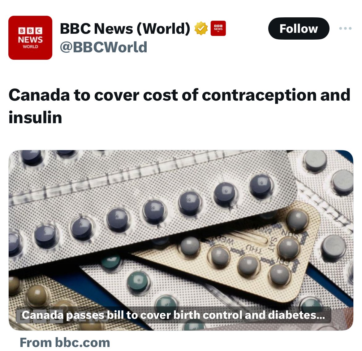 Well done, Canada. This is good.