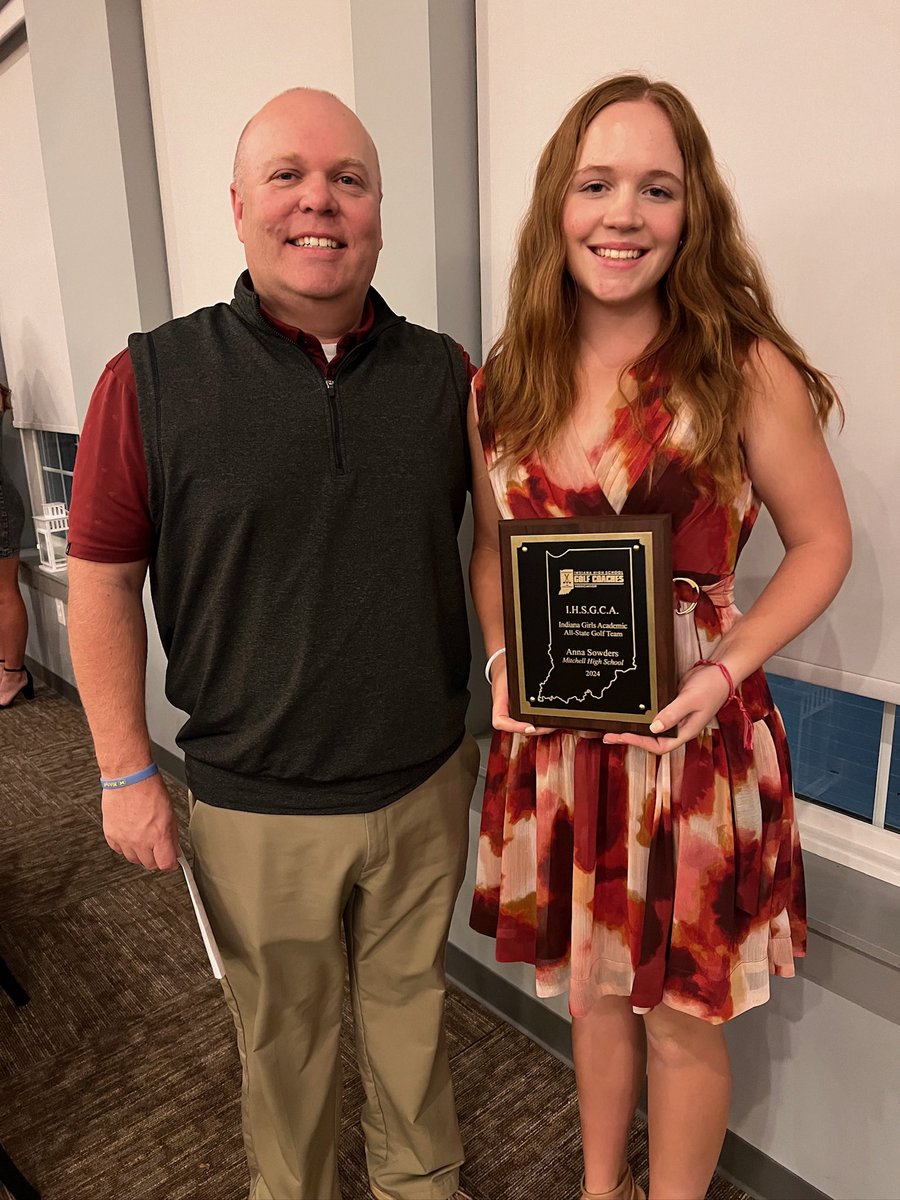What a fun evening celebrating Anna’s achievements on the course and in the classroom at the Indiana high school golf coaches association banquet.