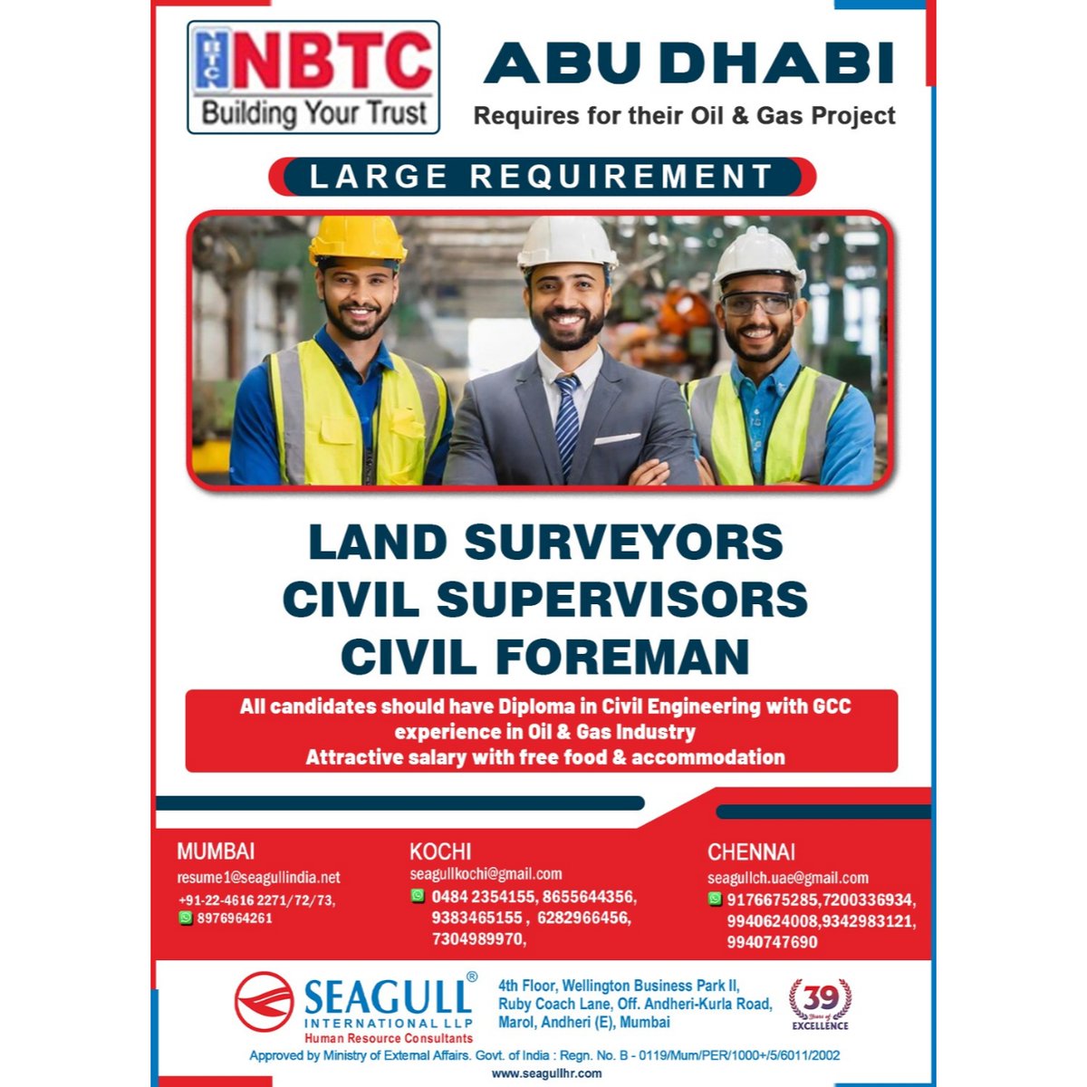 hrd1_seagull's tweet photo. 🇦🇪Abu Dhabi Jobs 
📍Location - Mumbai , Kochi &amp; Chennai
. 

.

.
#abudhabijobs #seagull #landsurveyors #civilsupervisor #civilforeman https://t.co/dScBJ7pBQ3