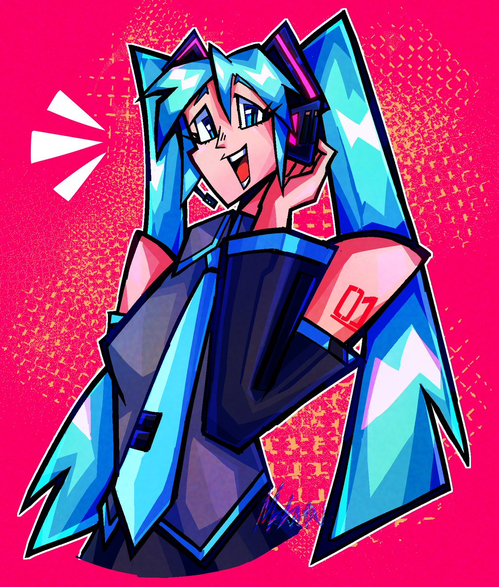 mek4ru's tweet photo. quick miku (kinda old) #hatsunemiku #miku #mikufanart https://t.co/HY7xkNB25x