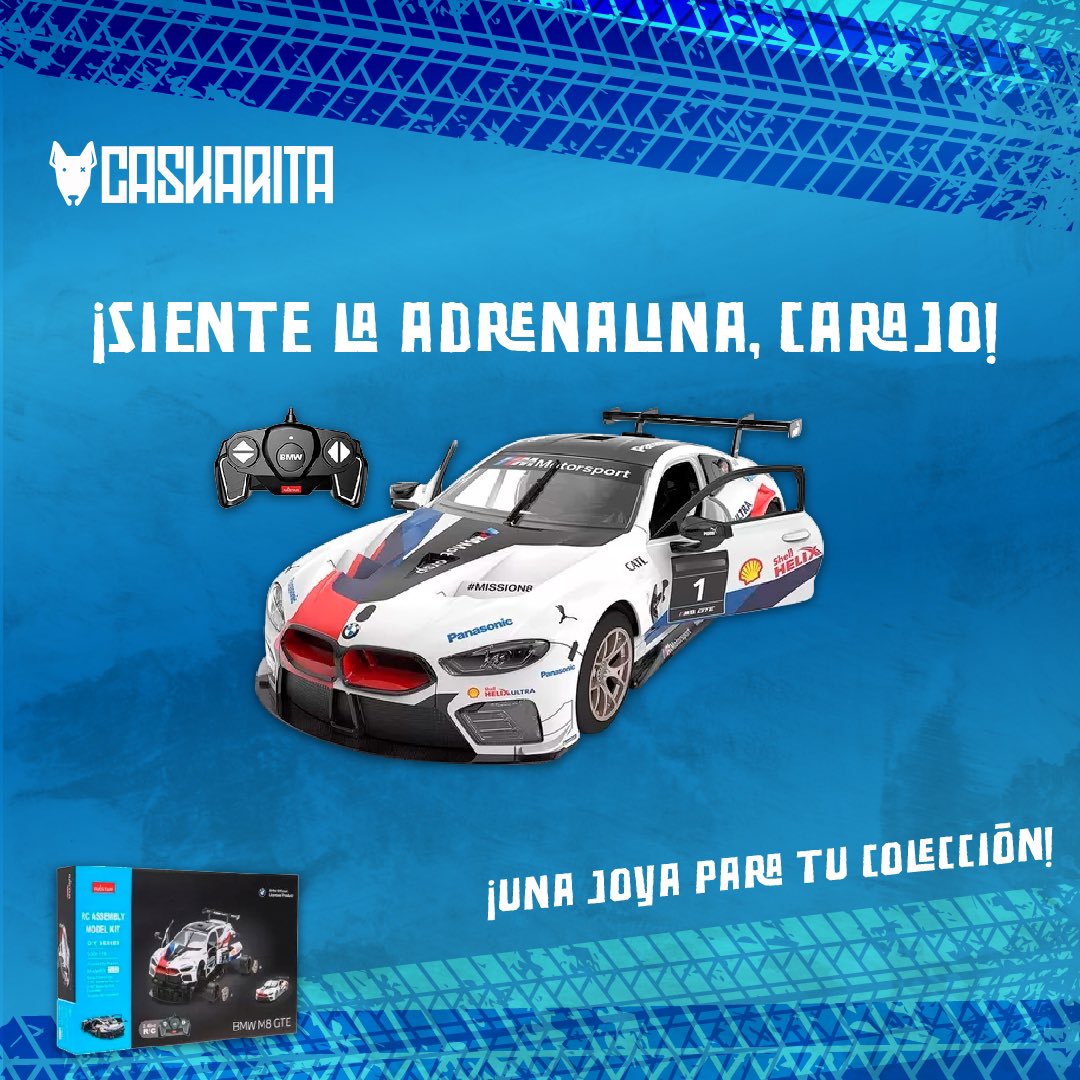 Pepeperros, miren nada más la joya que llegó a caskarita.com

Abran paso porque no puede falta en tu colección el BMW de control remoto. 🏁

Demuestra con estilo quién es el que manda. 😎

Envíos GRATIS a todo 🇲🇽.
