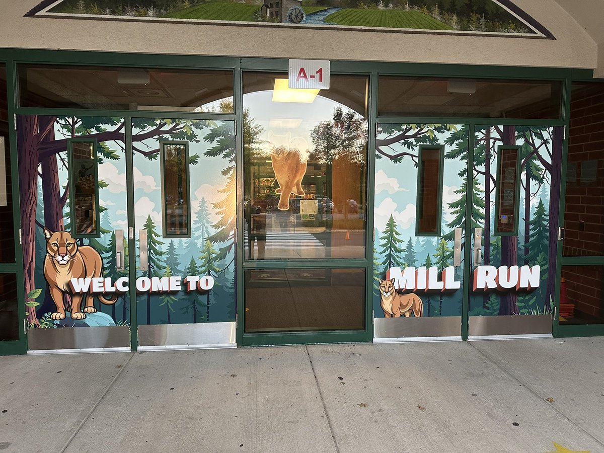 Loving our new doors!! 🤩 <a href="/MillRunLCPS/">Mill Run Elementary</a>