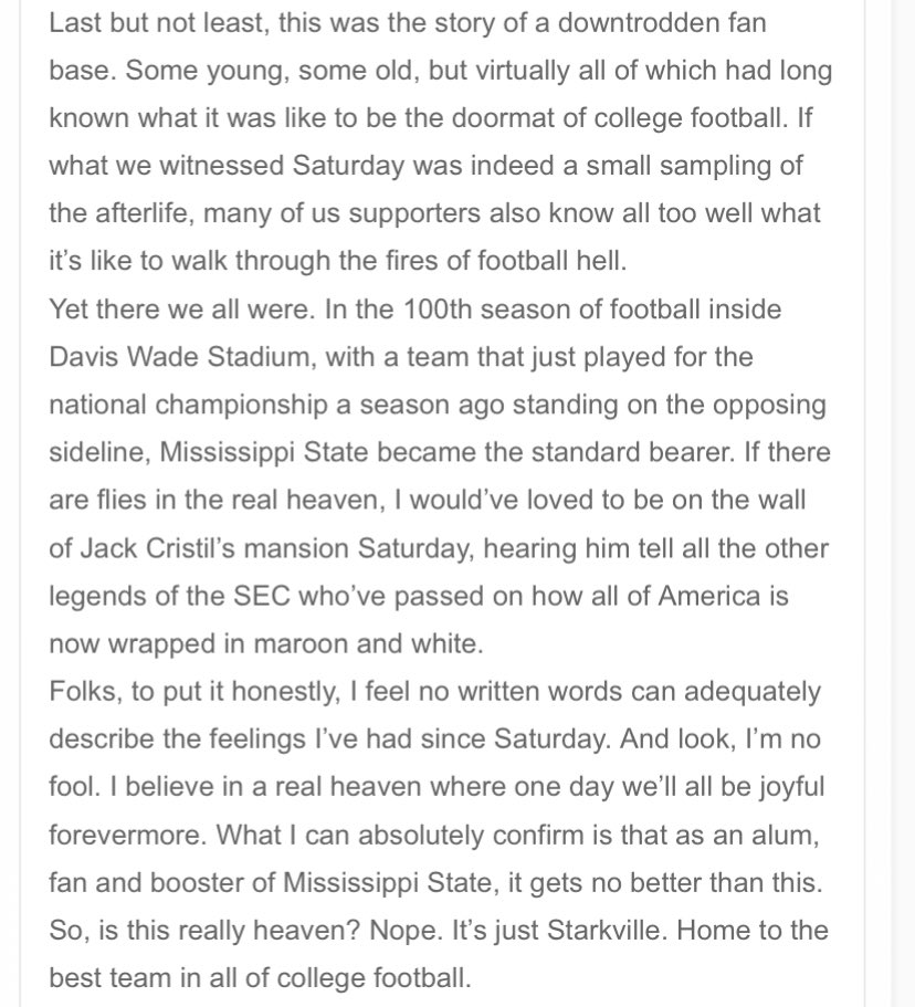 10 years ago today, we beat Auburn and became the top team in college football.
10 years ago, in a brief hiatus from a career in sports, I wrote this just because I wanted to write. 
What a day and weekend that was. 
One most of us thought we wouldn’t live to see. 
I say we all -