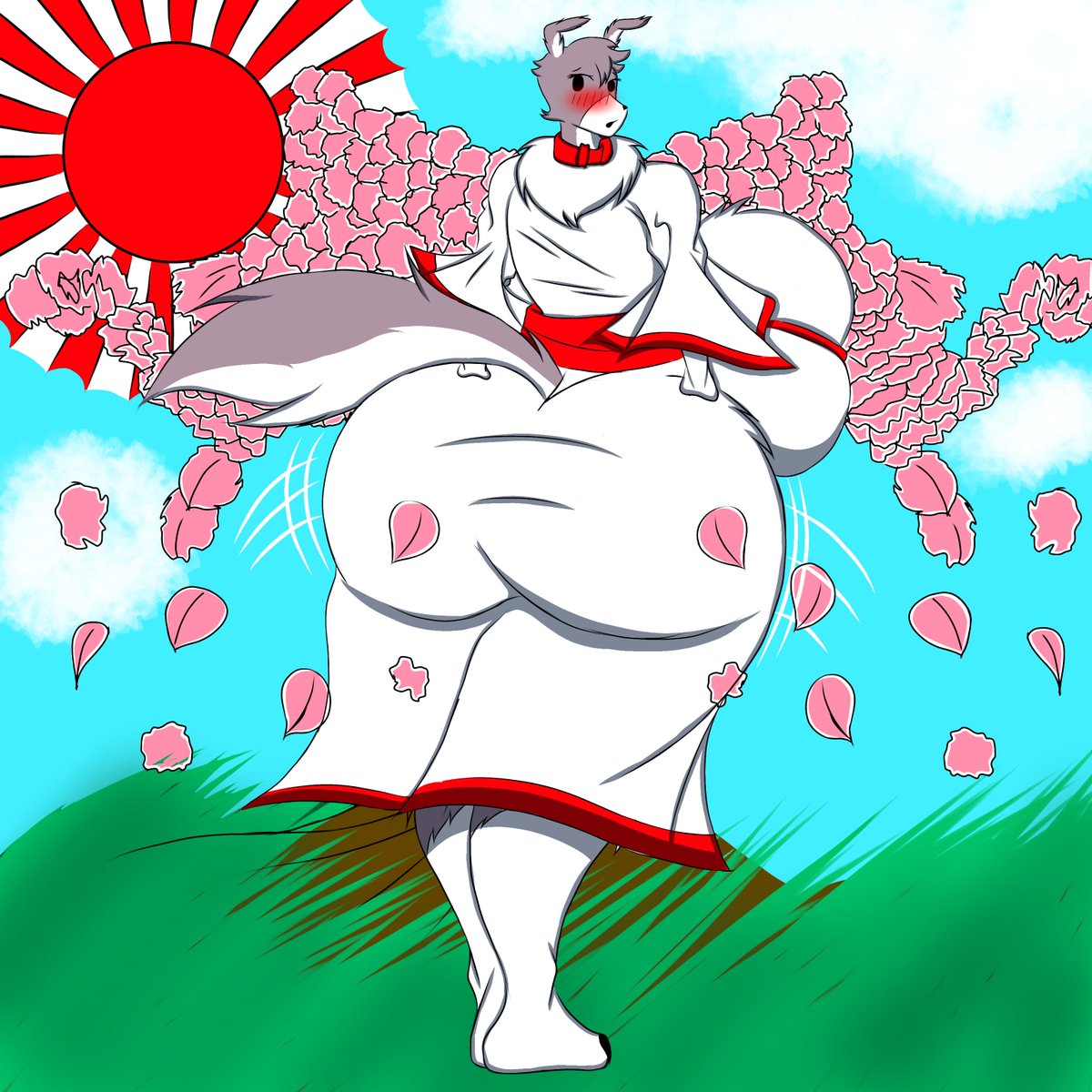Usagi260749's tweet photo. [Bonnie Wolf-Rabbit] :Guys I have a question' Does this kimono really do make my ass much bigger? #BigButt #BigBoobs #Blushface #purplefur #bigthighs #purplefur #Female #Hybrid #Japanese #Furry https://t.co/QMVqZB5kPJ