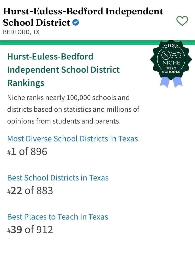 The HEB ISD Education Foundation proudly supports the excellence that is <a href="/hebisd/">HEB ISD</a> !