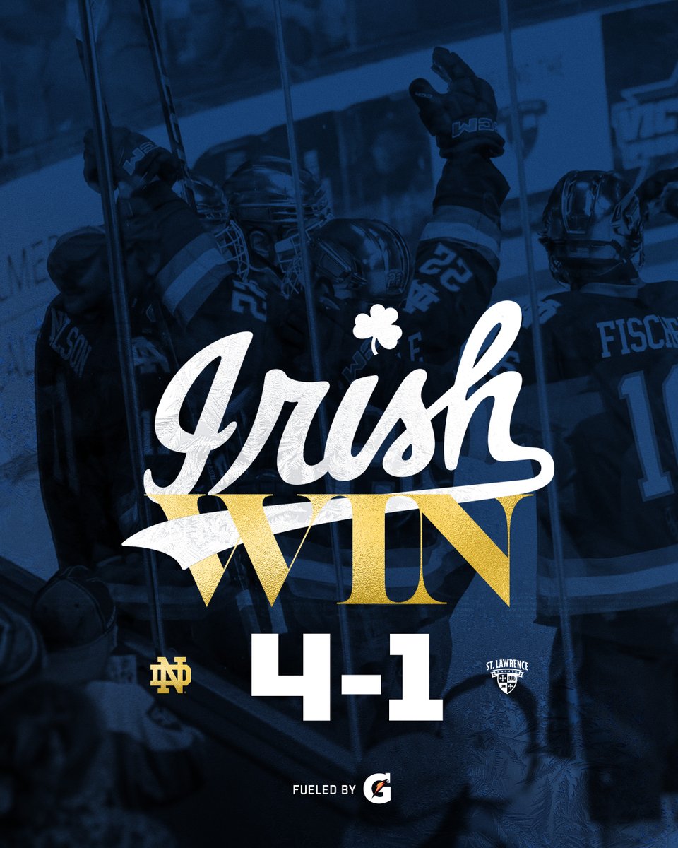 NDHockey's tweet photo. Season opening dub 🫡

#GoIrish | @Gatorade https://t.co/GVDTs8IjPF