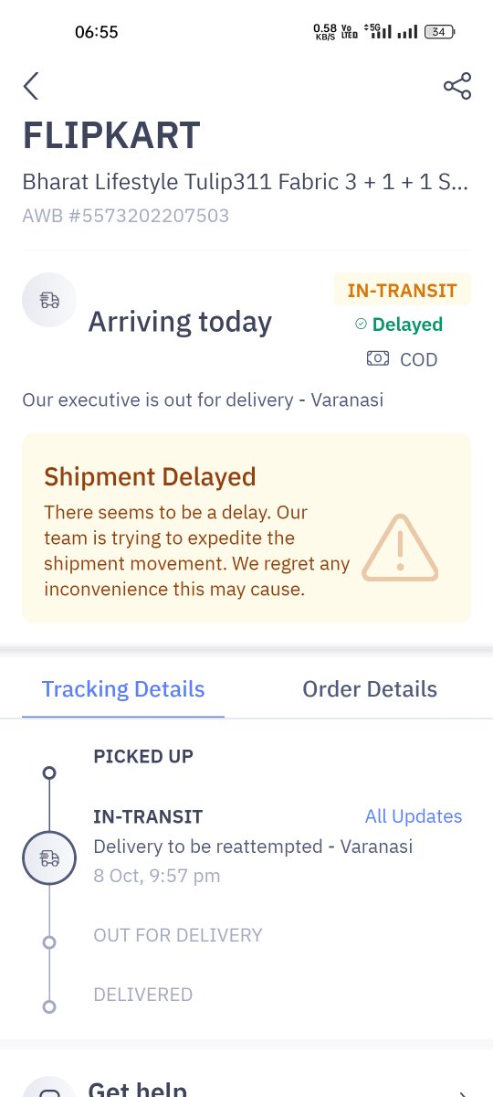 _AnkitBharti's tweet photo. @help_delhivery 5573202207503 is arrived at my  nearest hub, but your logistic partener is unable to deliver my shipment since 4 October - 9 October from unknown reason. We request to you please contact to responsible of this process and arrange my delivery as soon as possible. https://t.co/FSogTiBM5x
