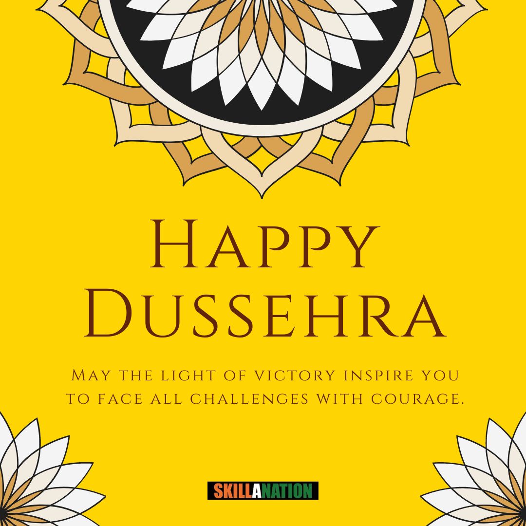 Wishing everyone a happy and prosperous Dussehra! 🎉 May this festival bring you success and triumph over all obstacles. Let's celebrate the victory of good over evil together! 🙏 #Dussehra #FestivalOfVictory #GoodOverEvil #LearningAndCelebrating