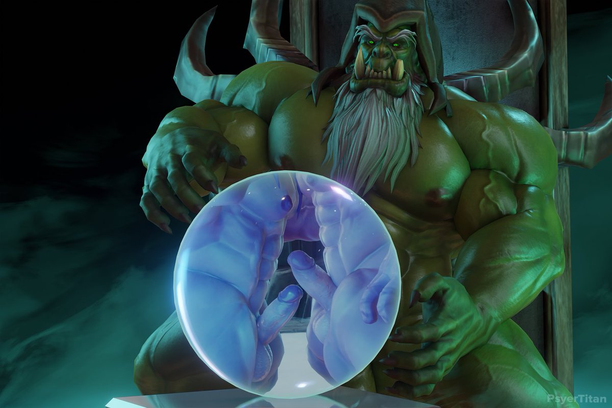 This Orctober 2024. Anything. Could. Happen.  

Here's an animation concept preview featuring Gul'dan picking something up on his crystal ball.  

Make sure to scry in this month to see this animation. No divination magic needed. 😉