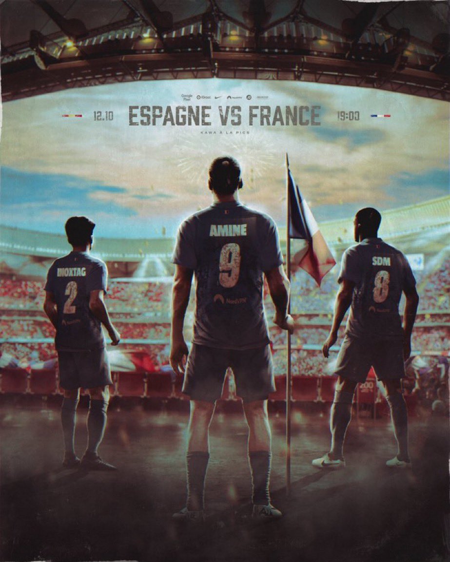 Foot2RueUltras's tweet image. ⚽️ 𝒥𝒪𝒰𝑅 𝒟𝐸 𝑀𝒜𝒯𝒞𝐻 ⚽️

🇪🇸 🆚 🇫🇷

⏰ 18h00 sur le Twitch d’Amine