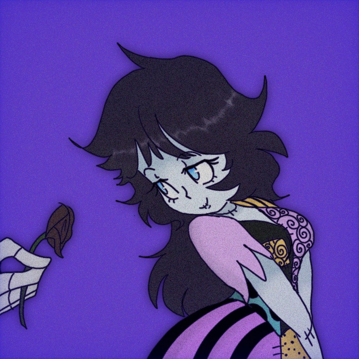 Napp9721's tweet photo. Redraw from a 2020 drawing!! Happy october!!! #art #halloweenart https://t.co/qLMwQBAfaw