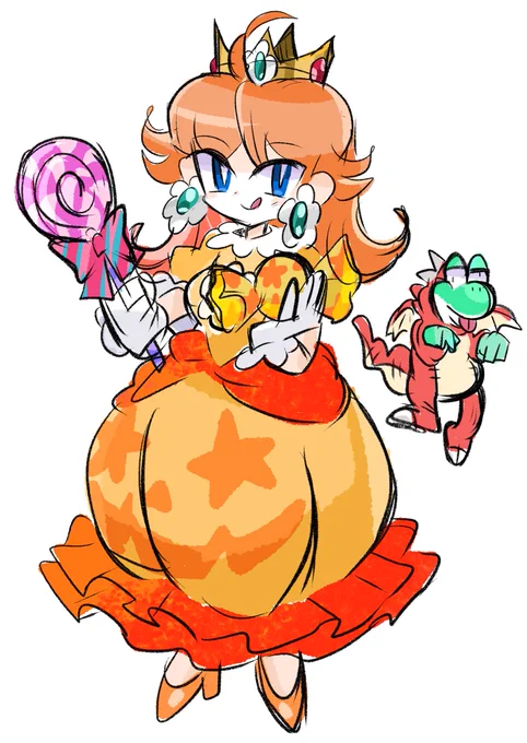 #PrincessDaisy #デイジー姫 #ヨッシー もうすぐハロウィン#Halloween #スーパーマリオ 