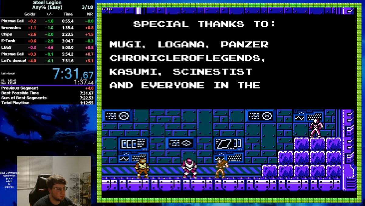 GATO_SSB's tweet photo. https://t.co/wQYdsSx5Bq

Nice PB for any%, brought it down to a 7:31 with the chip duplication glitch. Completed 3 runs tonight with the chip duplication. 
Decided to try out 100% warpless that I previously routed. Beatable for sure and a fun run! https://t.co/iFXVWX8J8v
