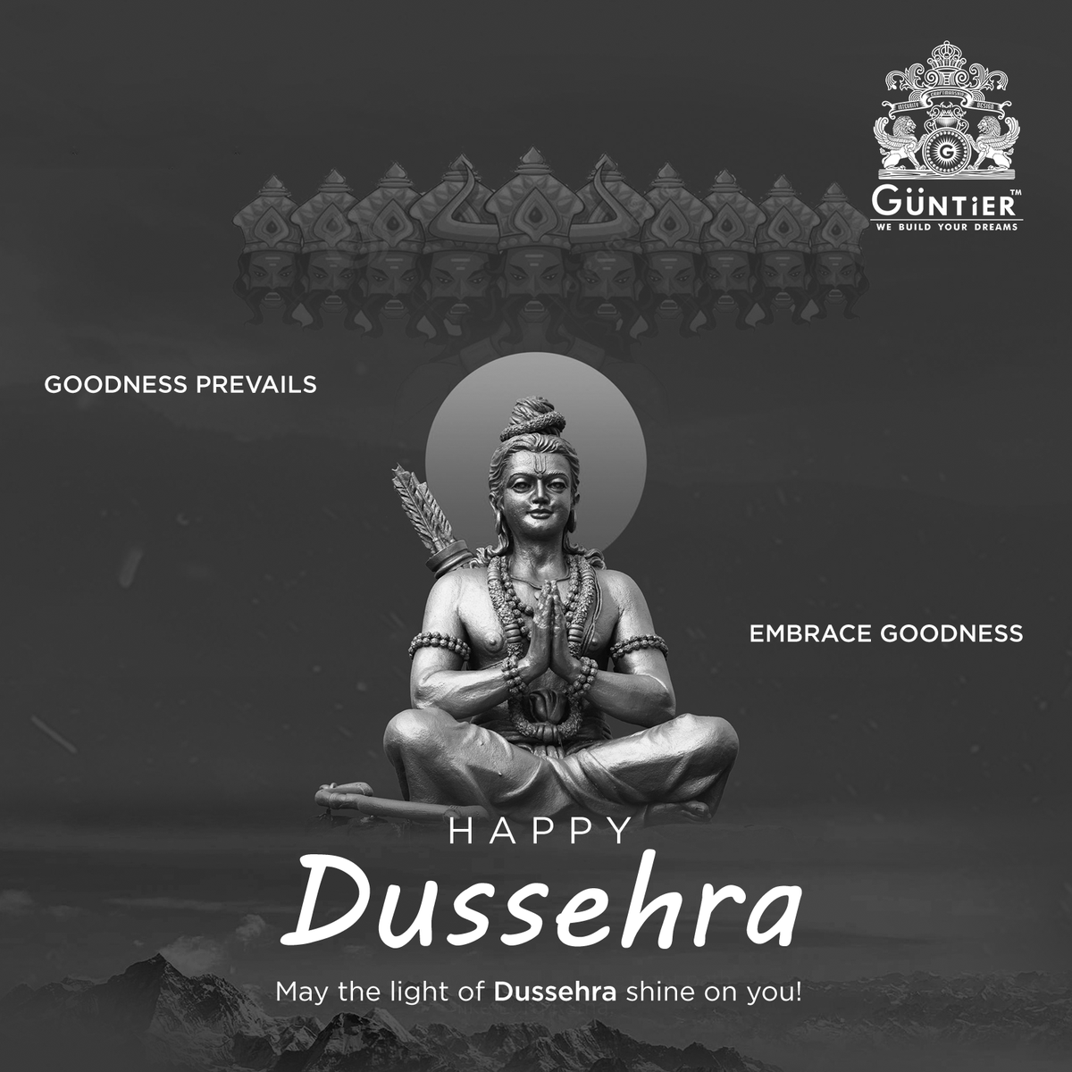 RaghavKashap1's tweet photo. This Dussehra, let’s celebrate the Victory of Light, Hope, and Joy. Wishing you a blessed Festival!

.

#dussehra #dussehraspecial #Dussehra2024 #festival #indianfestival #guntier #guntierworld https://t.co/I8bOFzMFXI