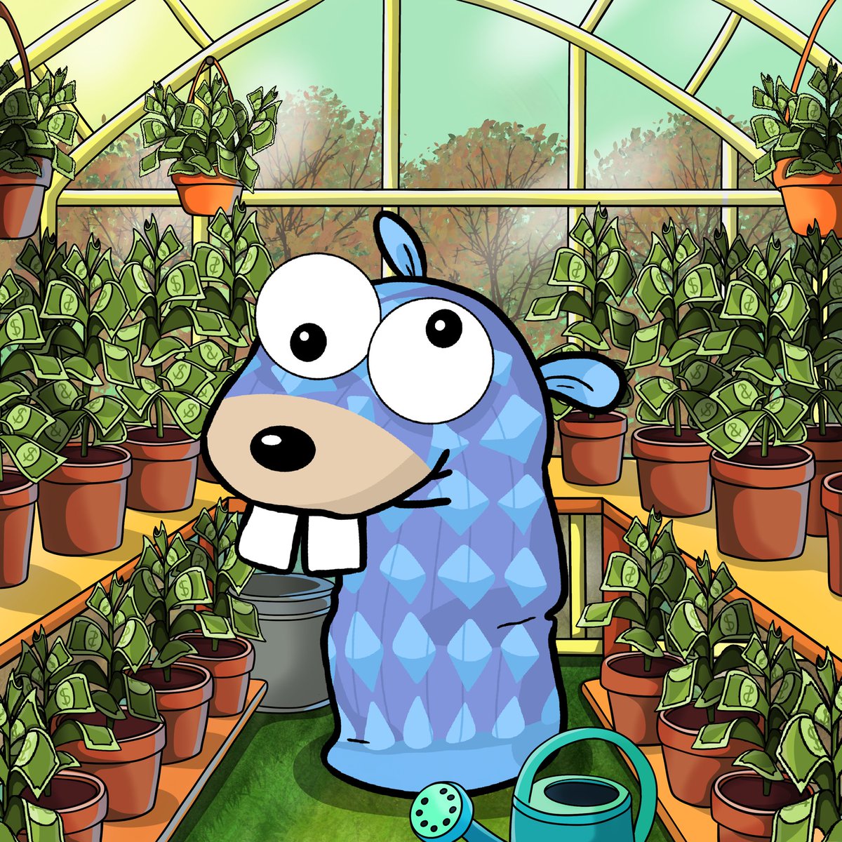 puppethcto's tweet image. A warrior in the garden