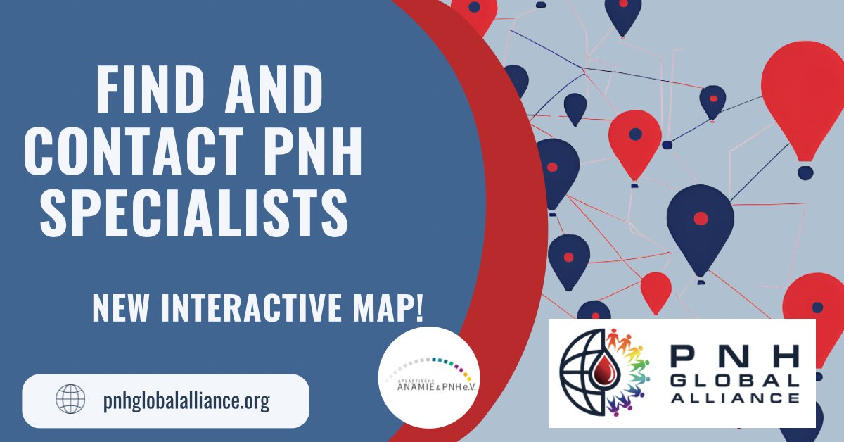 #DidYouKnow Wir haben eine interaktive Karte erstellt, mit der Sie ganz einfach #PNH-Spezialisten finden und kontaktieren können. Dieses Tool macht es einfacher, die richtige Unterstützung zu finden. 🗺️ #PNHAwareness2024