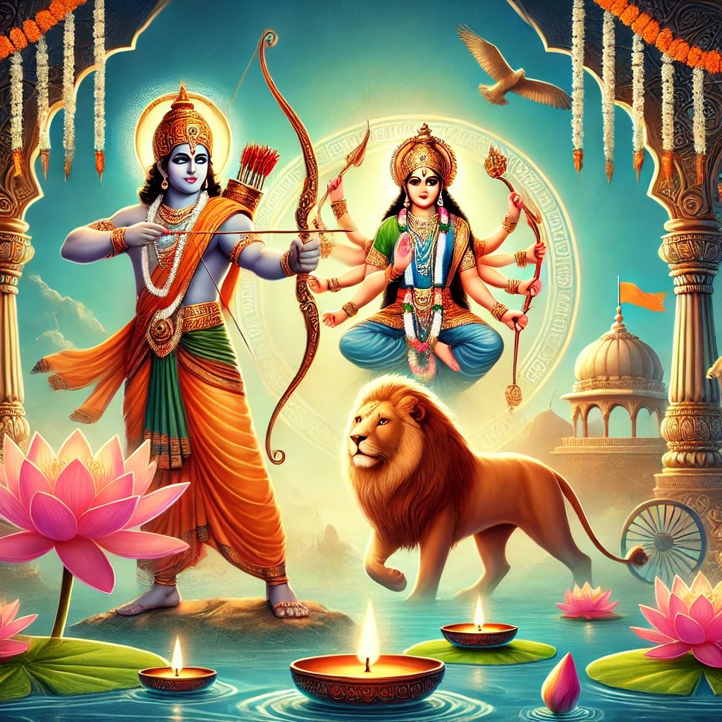 dr_saurabhdave's tweet image. विजयादशमीनिमित्तं सर्वेषां शुभाशयाः।
दुर्गे स्मिता हरसि भवभयं सेवकस्य।

Wishing you all a blessed Vijaya Dashami! May Goddess Durga remove all fears and Lord Rama inspire victory over challenges.

#VijayaDashami #दुर्गापूजा #Dussehra