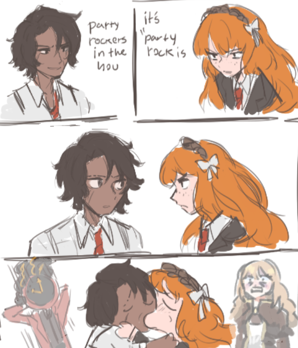 nemuranights's tweet photo. I don't even particularly ship Heathmael but I love the original meme so much its not funny😭
Thanks to my friend for enabling this awful behavior https://t.co/RSvTS0rdT3