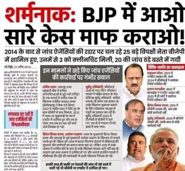 BJP में आओ सारे कैसे माफ कराओ...!
