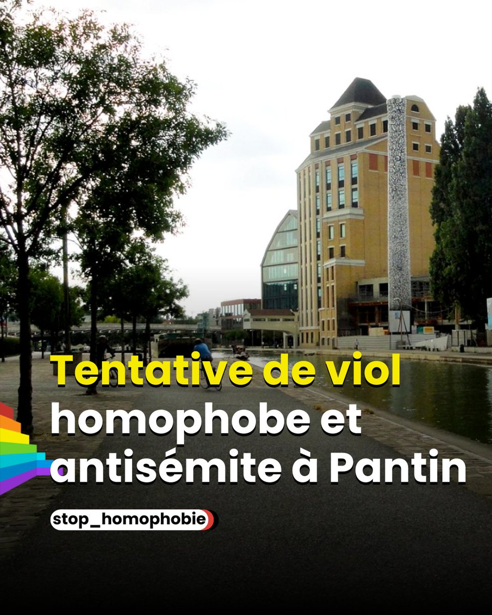 🔴 #Indignation Un jeune homme a été victime d'une tentative de viol homophobe et antisémite en pleine rue à #Pantin (Seine-Saint-Denis). Des passants courageux ont maîtrisé les agresseurs, âgés de 16 et 18 ans, qui ont été placés en détention provisoire.

La victime, en état de