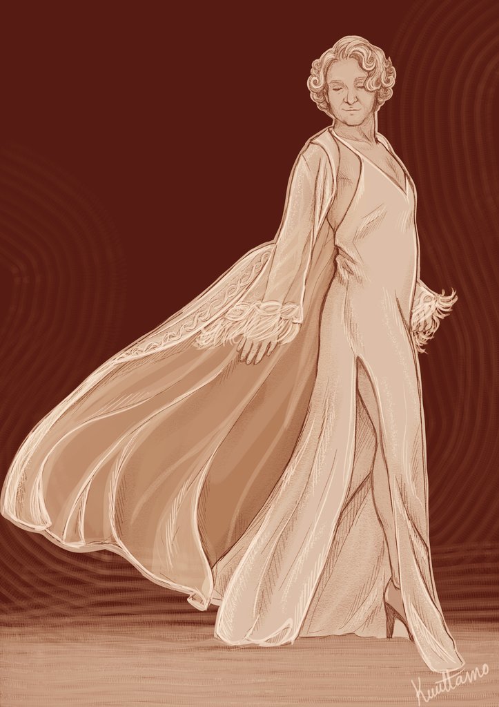 #ofmdkinktober2024 day 12: feminization
Ok this isn't exactly anything naughty, but I saw a gorgeous gown and needed to put Stede in it ✨️