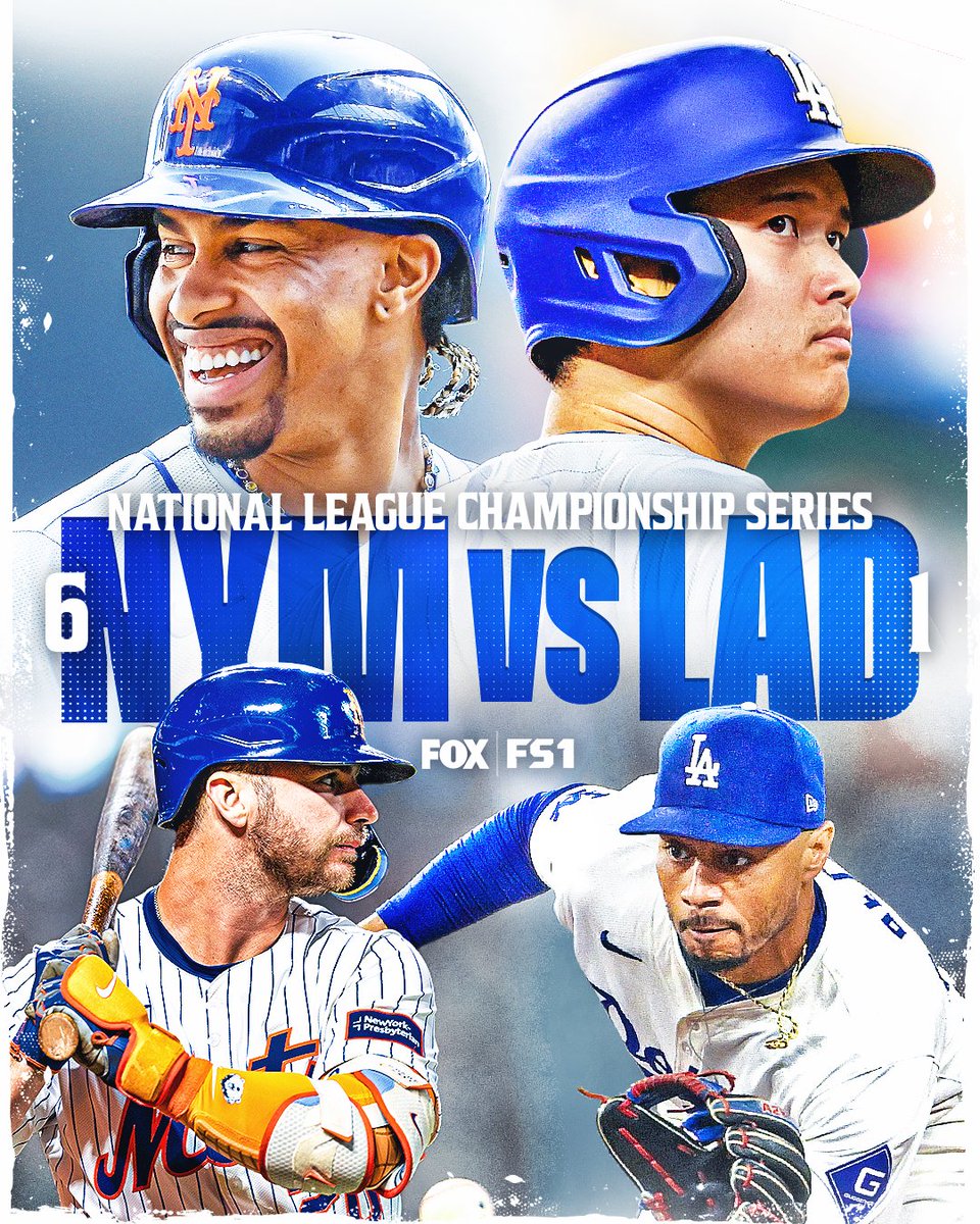 NEW YORK vs. LA 🍿

The <a href="/Mets/">New York Mets</a> and <a href="/Dodgers/">Los Angeles Dodgers</a> will face off in the NLCS. 🤩