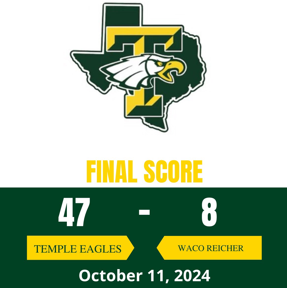 Great game Eagles!

@tappsfootball @tappsbiz <a href="/dfwvarsity/">dfw varsity</a> @sportsdayhs @gosset41 @txprivatefbguy @pigskinprep @teamlscsn <a href="/TXPSMedia/">Texas Private School Media</a>