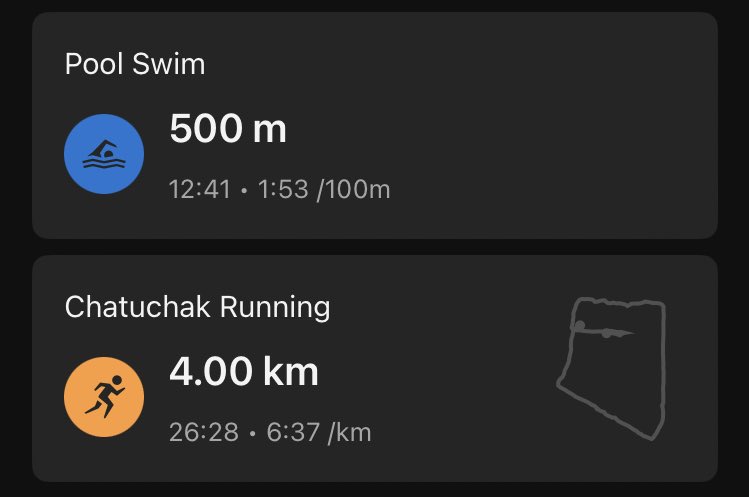 fafernyaiyo's tweet photo. กลับมาละค๊าบบบบ #ใยส้ม #fafernrunningdiary #fafernswimmingdiary #faferntriathlon https://t.co/MKQljRzOoX