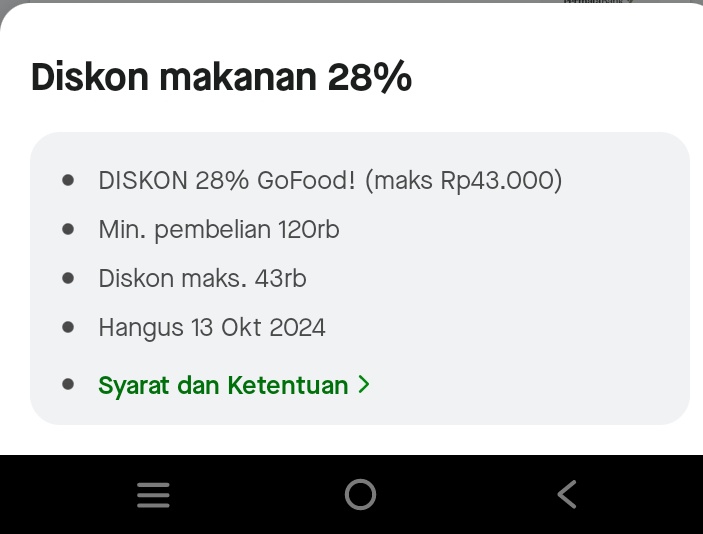 haeyaa0327's tweet photo. Wts voucher gofood 

48% max disc 18k minbel 20k
33% max diskon 28k minbel 70k
28% max diskon 43k minbel 120k

Boleh cek dulu, fee 2-3.5k
Sudah GF+

https://t.co/QtiYmn3pDL

#zonaba #zonajajan #wtsgofood #vouchergofood https://t.co/jEPwSOQ8Bd