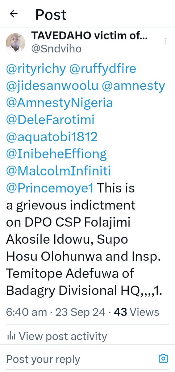 Sndviho's tweet image. Cheer wickedness  the NPF @Princemoye1 @BenHundeyin @jidesanwoolu has let or neglected this case to faith only selective on those cases they catch cruise 🛳 with.  #BadSystem
#BadInstitution