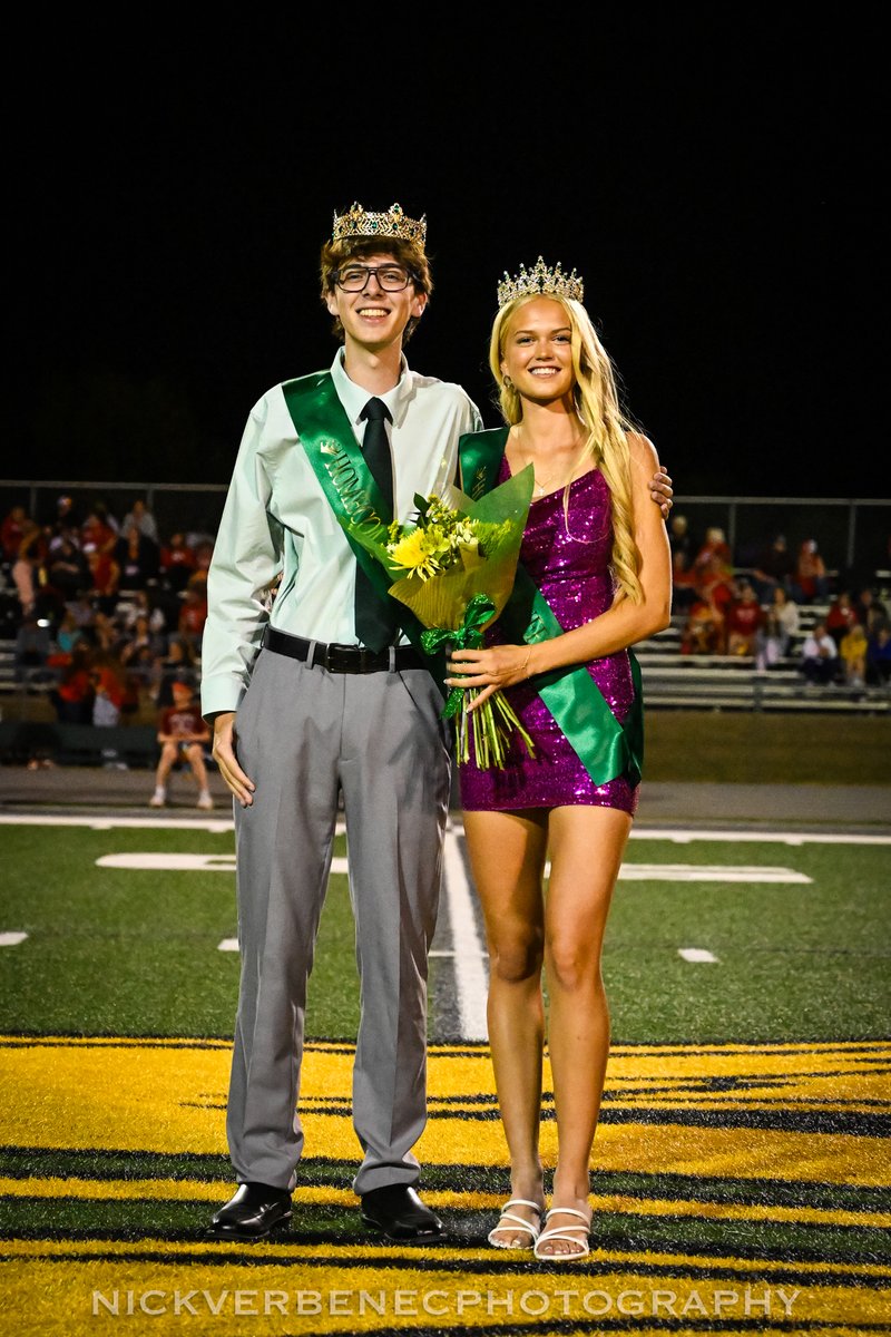 verbenec's tweet image. Congratulations to the 2024 BLHS Homecoming King Lane Lamping and Homecoming Queen Addison Theno