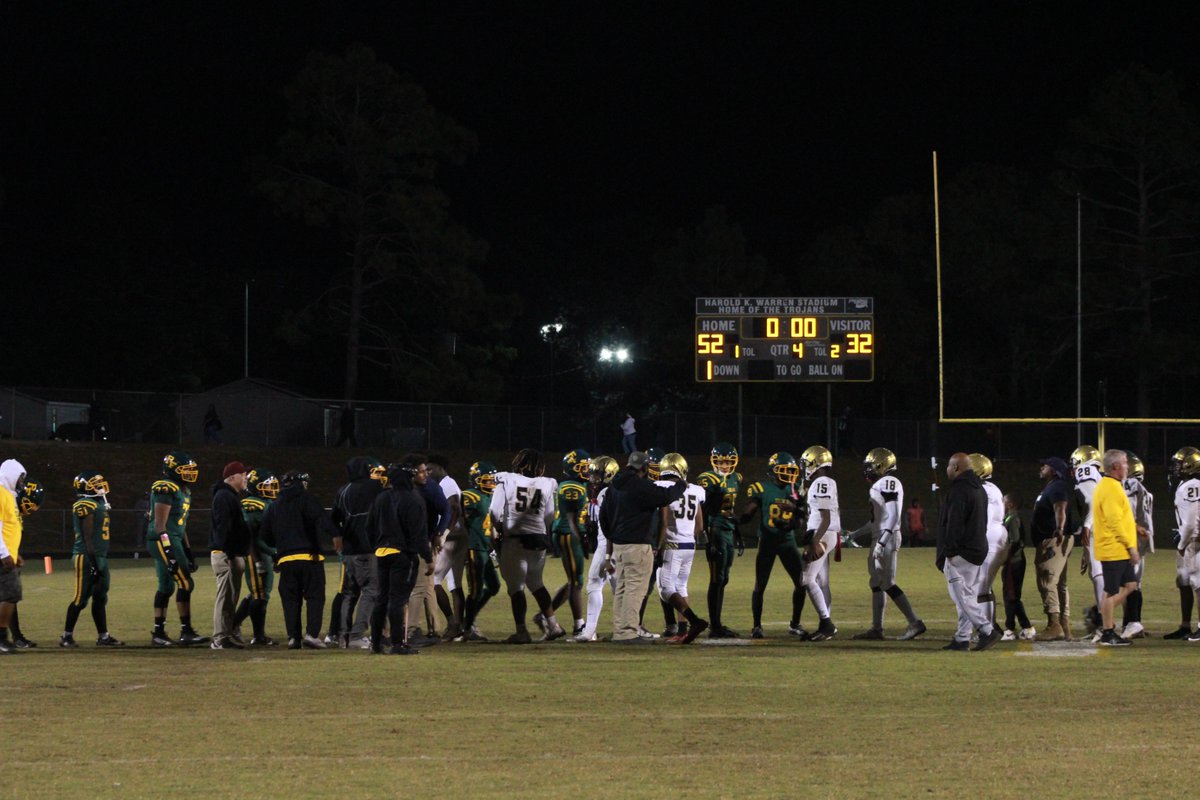 Final score from the Forest 52-32 Trojans! Happy Homecoming Trojans!