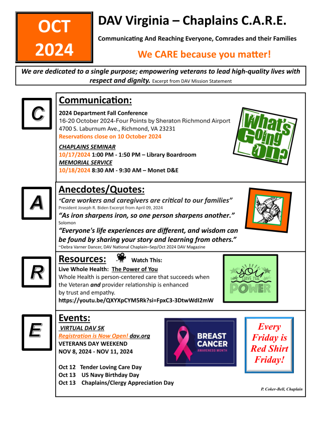 DAV Dept. of Virginia tweet media